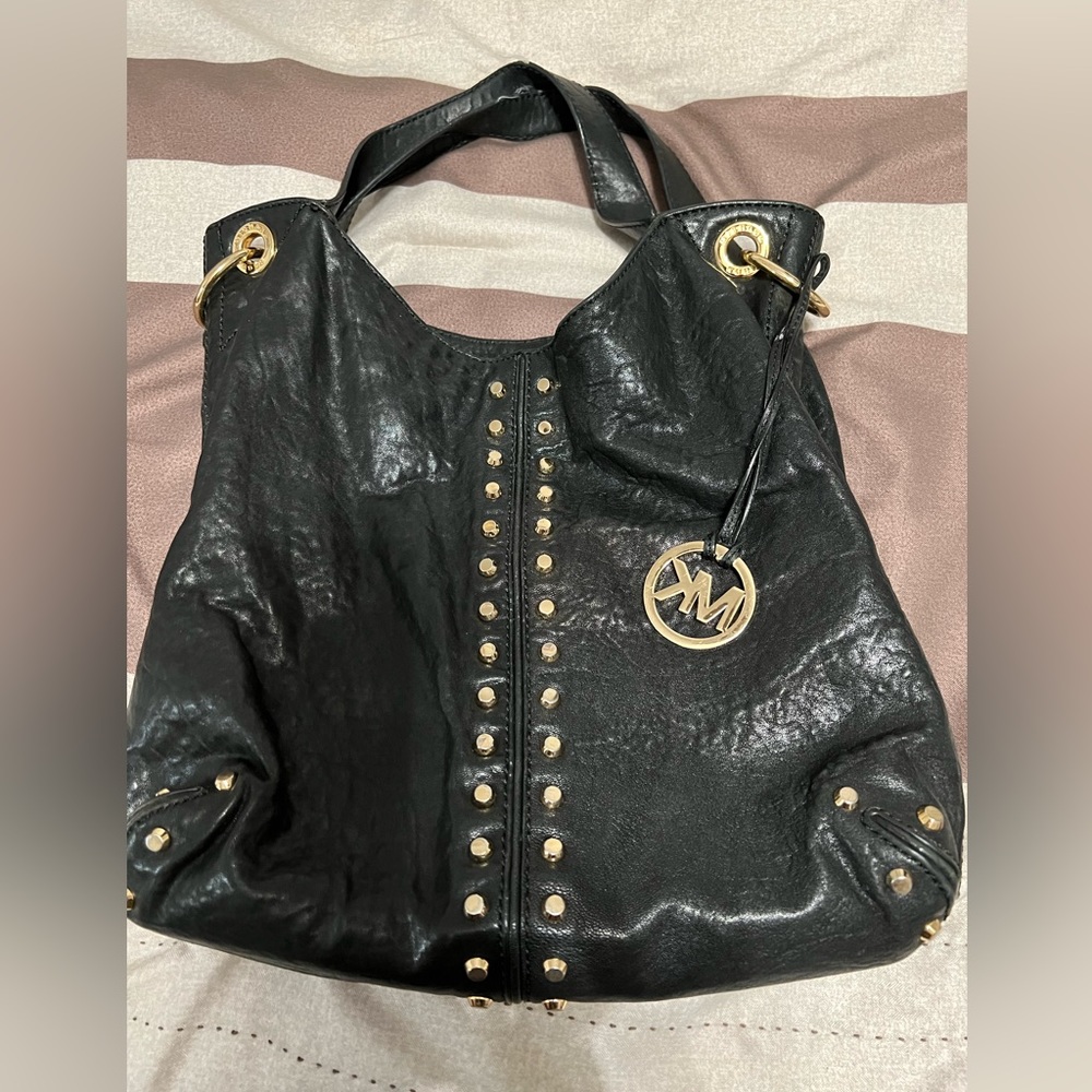 MK black leather bag   Sale!